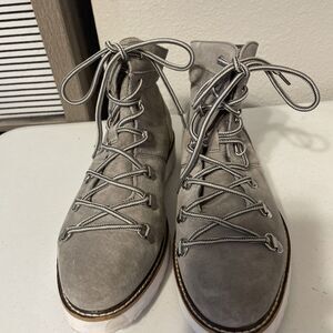 Roxy Spencir Alpine Collection Leather Hiking Trail Boot Gray Women’s Sz 9.5 EUC